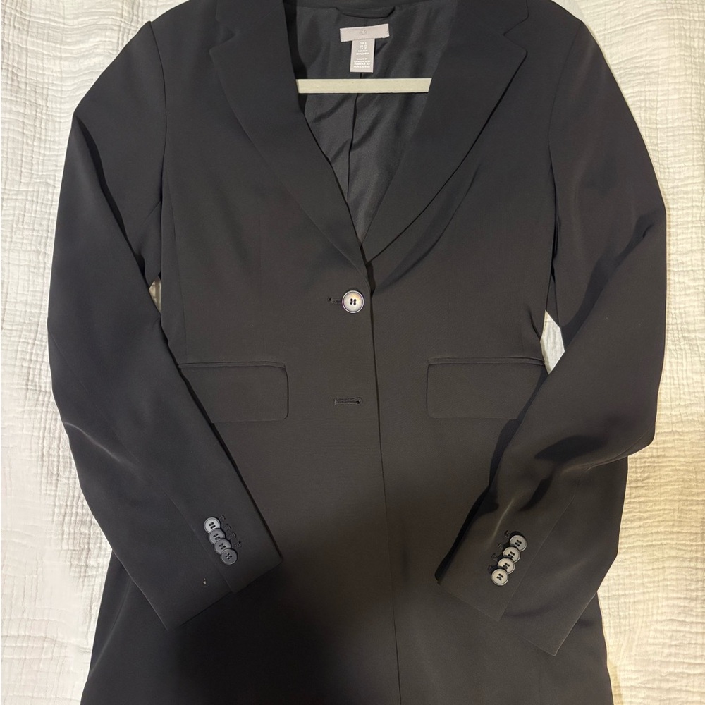 H&M Black Fitted Women's Blazer